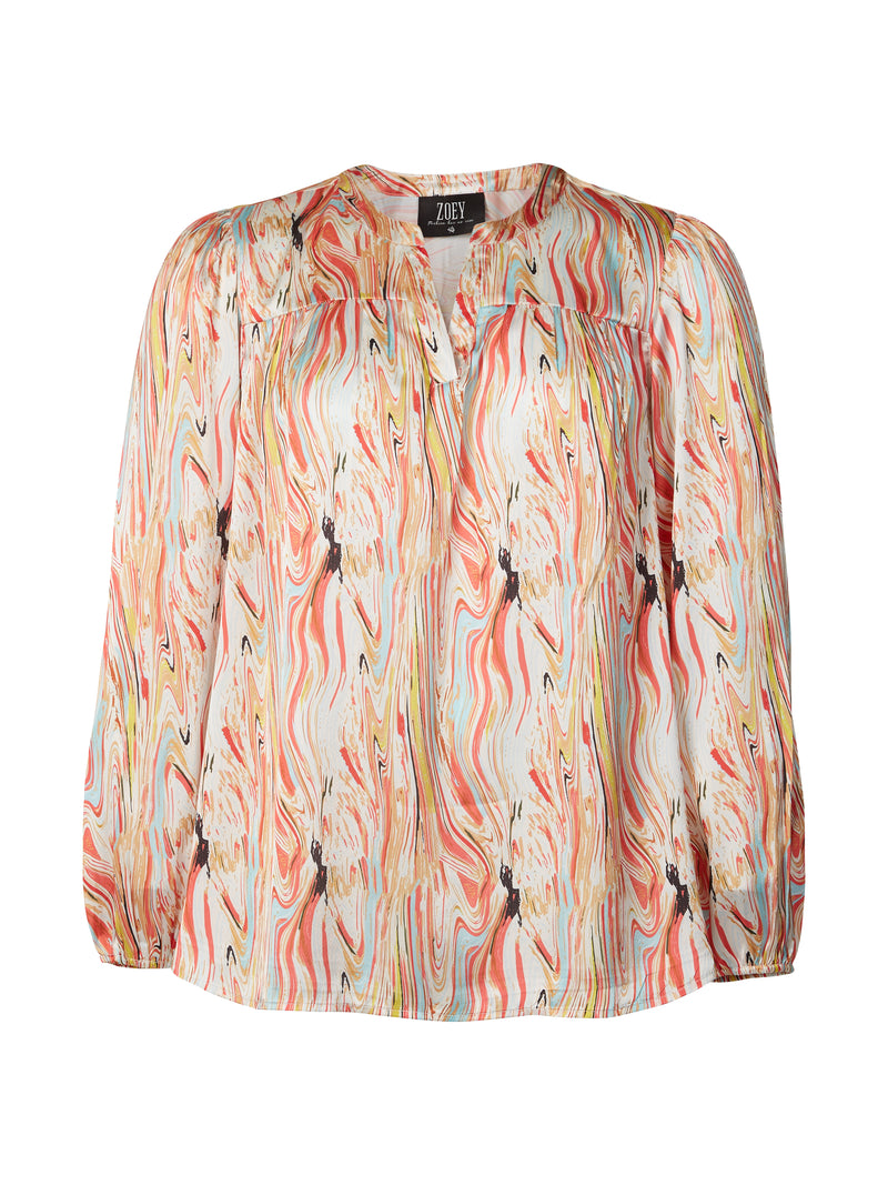 ZOEY ANAHI SHIRT Skjorter 647 Orange Peel