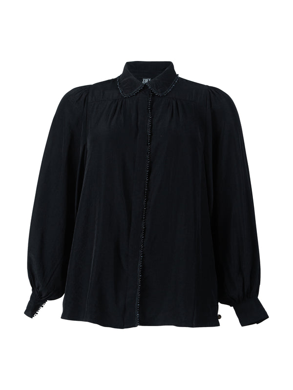 ZOEY GLORIA BLOUSE Bluser Sort