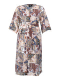 KARA SHIRT DRESS - Royal Blue Print