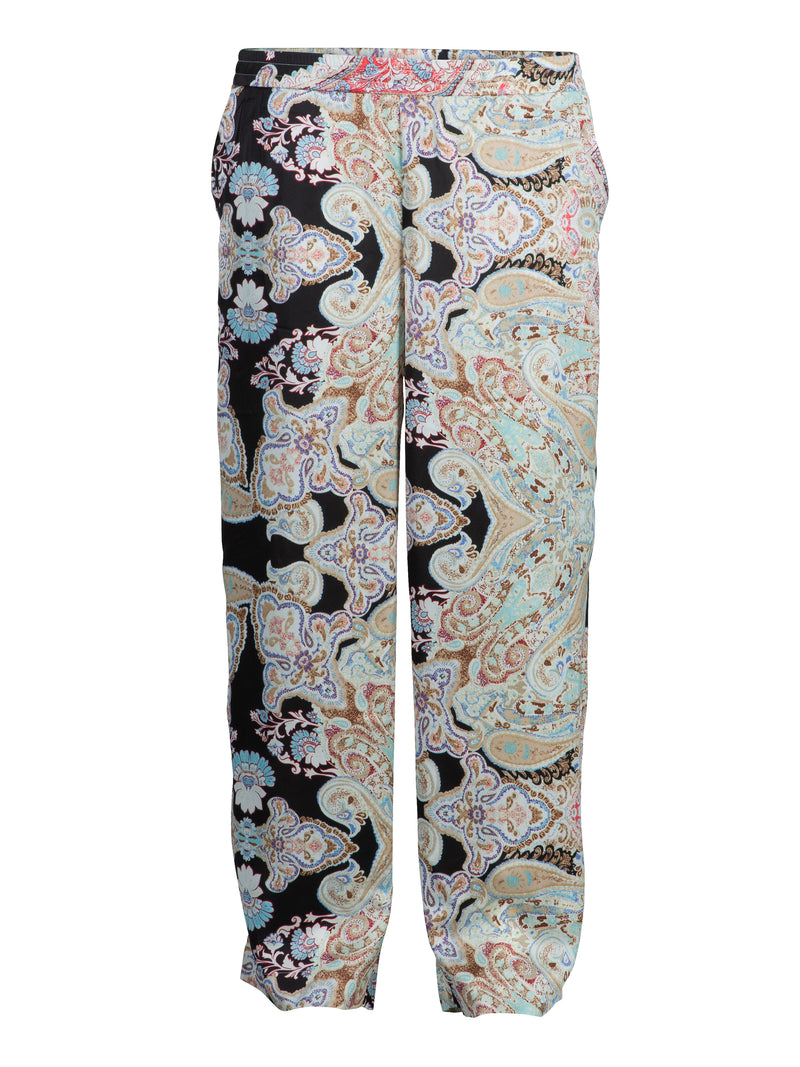 ZOEY LENA PANTS Bukser 000 Black print mix