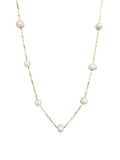 RIE PEARL NECKLACE - gold plated surgical steel